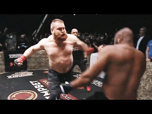 Crazy Fight with KO! Russian Beast vs British Street Fighter