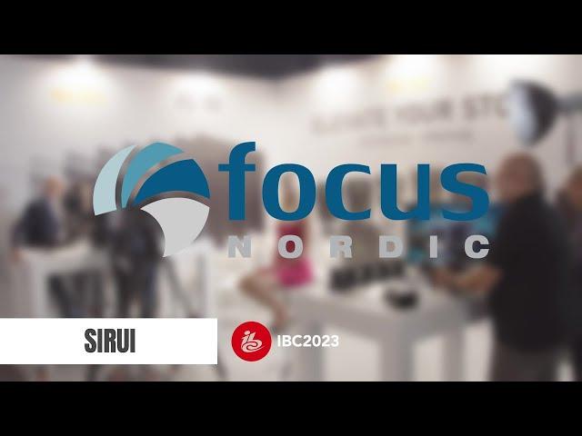 Focus Nordic at IBC 2023 –  Sirui Rapid Pro Tripod System