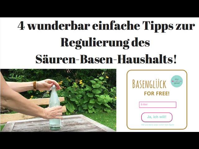 4 wunderbar einfache Tipps zur Regulierung des Säure-Basen-Haushalts!