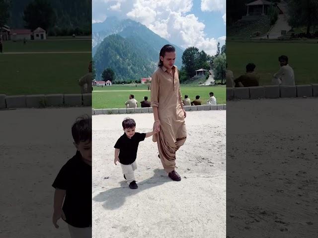 Basil enjoying with Anas Pathan️ #anaspathan #anaspathanofficial #vlog #kashmir #basilcute