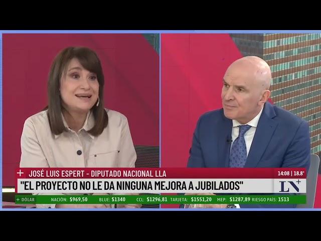 José Luis Espert: "El proyecto no le da ninguna mejora a jubilados"