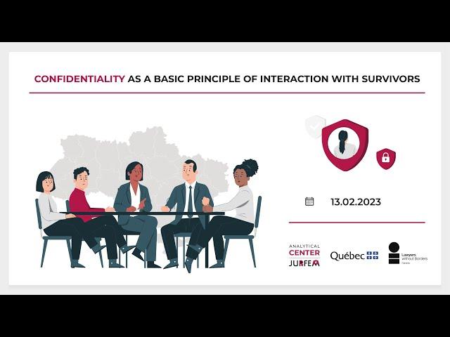 Confidentiality as a basic principle of interaction with survivors