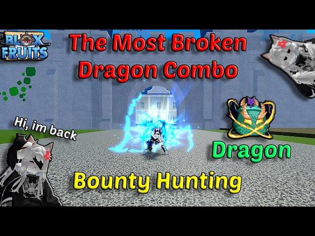 The Most Broken Dragon Combo Broken + CDK + Electric Claw | Blox Fruits Bounty Hunting Easy 30M