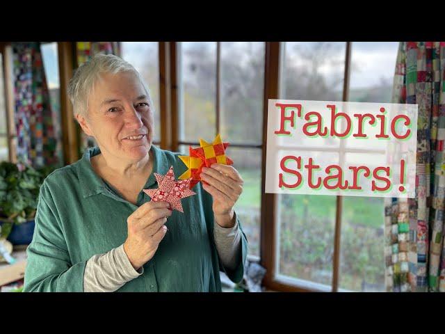 Fabric Stars  A  CHRISTMAS TUTORIAL