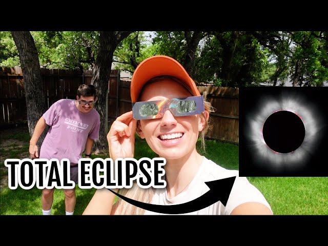  DALLAS SOLAR ECLIPSE, MY FAM CAME TO TOWN, DOING MY OWN HAIR AT HOME // VLOG