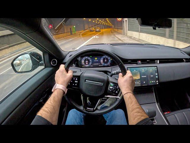 NEW Range Rover Evoque 2024 [2.0 Si4 200HP] |0-100| POV Test Drive #1961 Joe Black