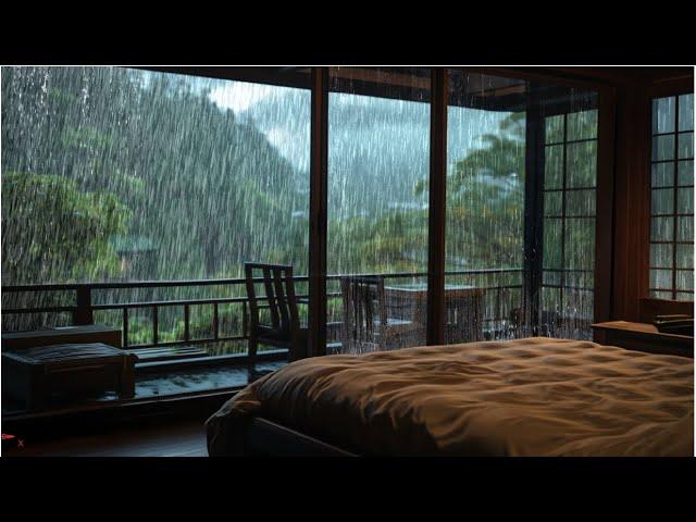 Midnight Rainfall for Gentle Emotional Healing | 12 Hours Rain Sounds for Sleeping, Focus, Study