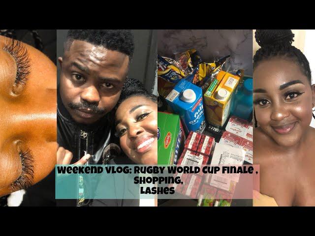 Vlogvember: Ep 1/30| Weekend vlog| Rugby World Cup finale | Cleaning | Lash installation