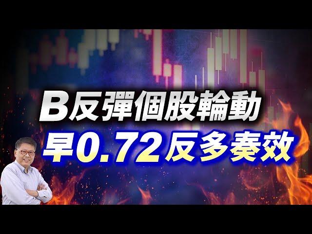 開高量增 B反彈個股輪動 早0.72反多奏效 國家寶藏 林國寶分析師