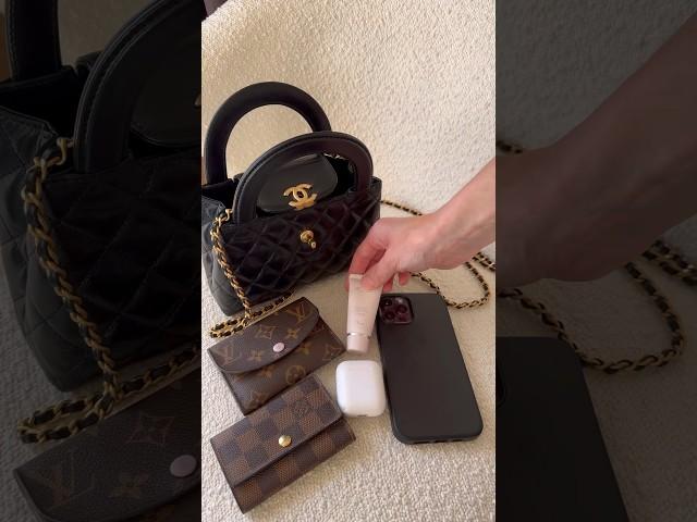 what fits in the new chanel kelly bag #chanelnano #chanelkelly #chanel23k #wimb