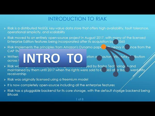 Introduction to Riak | What is Riak? | Features | Use cases | Pros of Riak