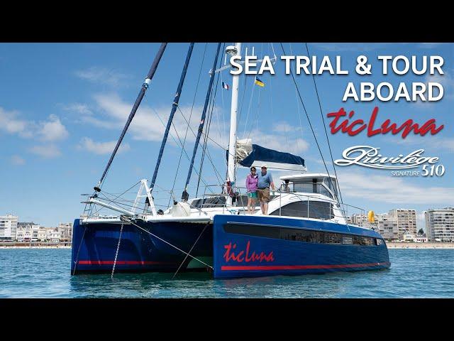 Sea trial and Tour Aboard ticLuna | Privilege Signature 510