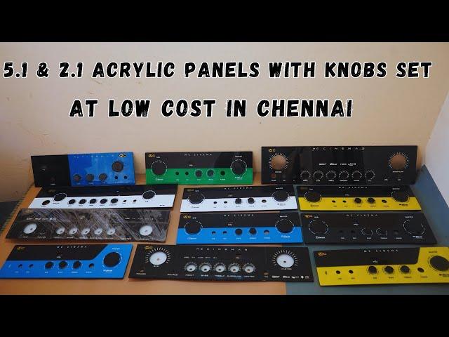 5.1 & 2.1 Acrylic Panel's With Knobs Set At Low Cost In Chennai