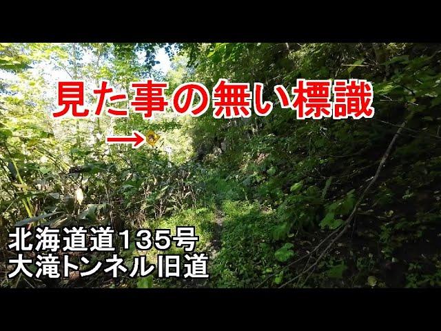 また大げさな/確かに初めて見た/道道135号大滝トンネル旧道