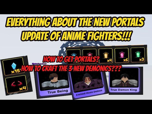 Everything about the new Anime Fighters Portals Update! - How to get portals? How to craft new units