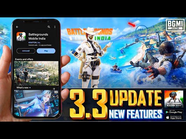 BGMI NEW UPDATE 3.3 : New Features Confirmed , What To Expect, & More - NATURAL YT