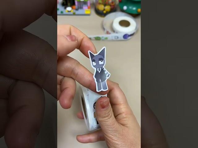 ASMR decorating with stickers Sprunki DIY sticker Sprunki #diyvideos #sprunki #asmrpaper