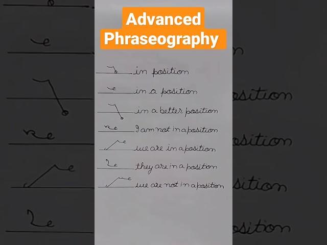 Important Advanced Phraseography Outlines frequently used in Shorthand Dictation # Viral# Shorts