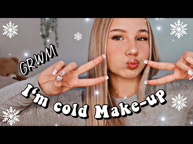 I’m COLD MAKE-UP TREND ️️CUTE WINTER LOOK  GRWM | HEY ISI