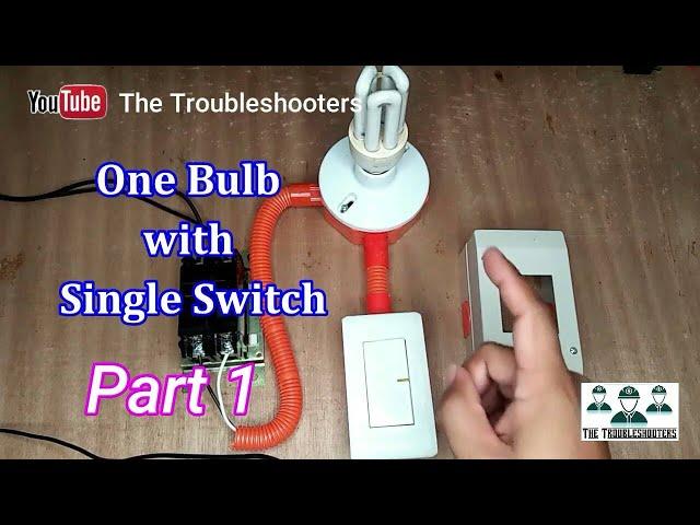 1 Gang switch wiring connection/ 1 switch 1 socket connection (Tagalog) Electrical Tutorial