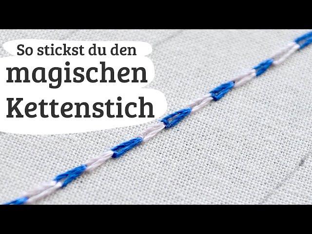 #18: magischer Kettenstich Stickvideo Anleitung