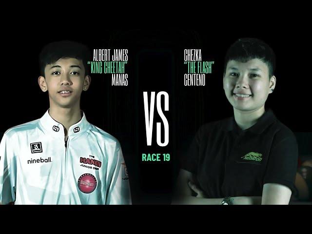 MARBOYS BILLIARDS  Aj Manas vs Chezka Centeno  - Race 19 - 10 Balls - Even