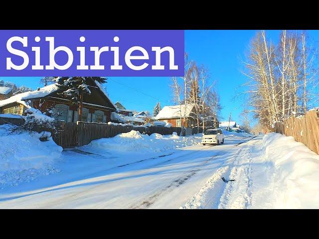 Winter in Russlands Provinz. Zurück in meiner Heimatstadt. Leben in Sibirien