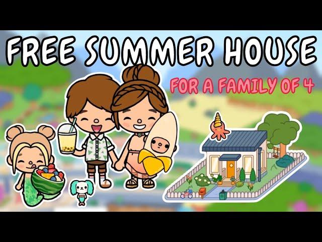 FREE Aesthetic Summer House ️ Toca Boca Free House Ideas  TOCA GIRLZ