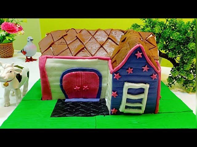 Baking vlog #8 • build a mini house cake • with step by step instructions •sumis vlog