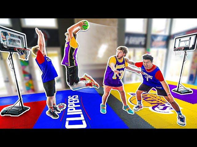 INSANE NBA 2v2 Mini Hoop Basketball (Lakers vs. Clippers)