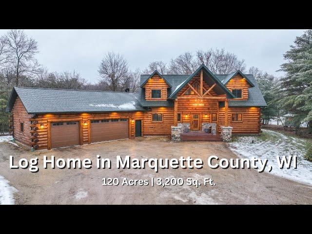 Cozy LOG HOME & HUNTING LAND for Sale in Wisconsin