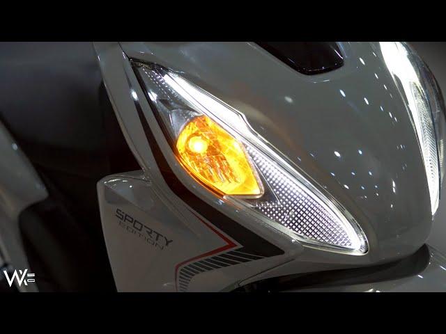 Honda VISION 110i 2023 - Silver Sporty - Full Specs & Walkaround