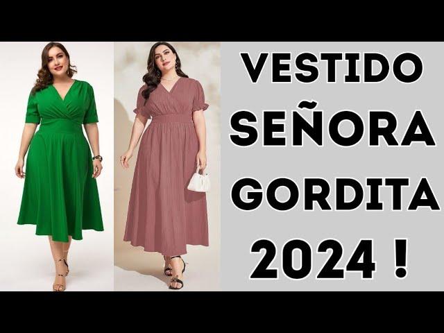 50 MODELOS DE VESTIDOS PARA SEÑORAS GORDITAS 2024 " ELEGANTES