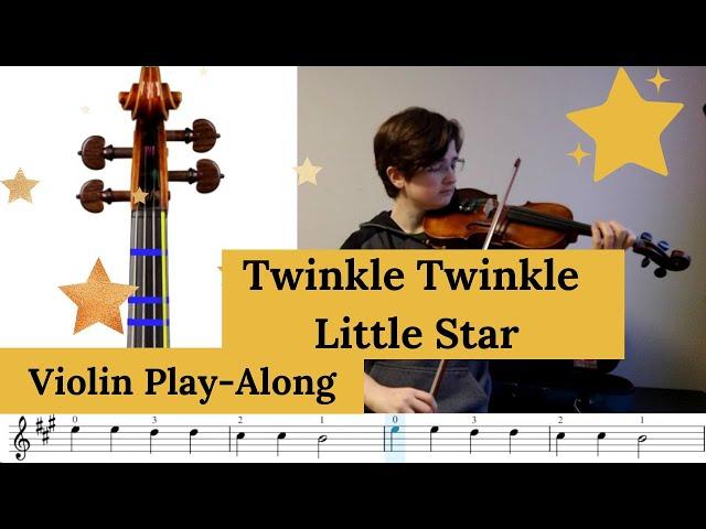 Twinkle Twinkle Little Star play along for violin (Suzuki book 1)