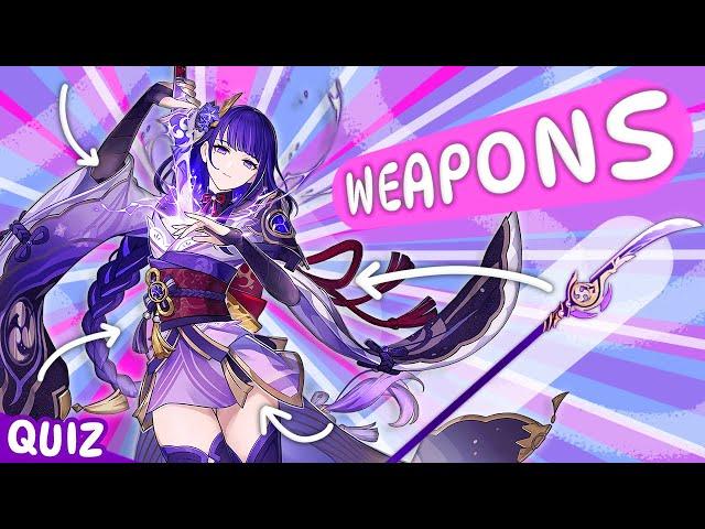 Guess your Main only by Signature Weapon! [Genshin Impact Quiz]