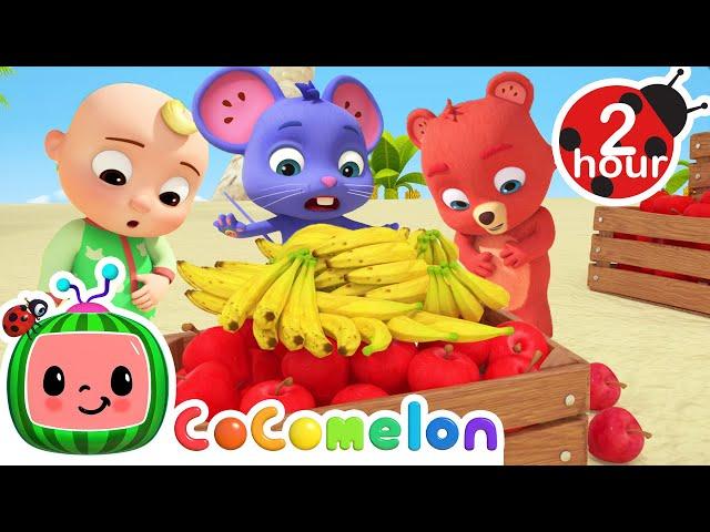 Apples and Bananas  | Cocomelon - Nursery Rhymes | Fun Cartoons For Kids