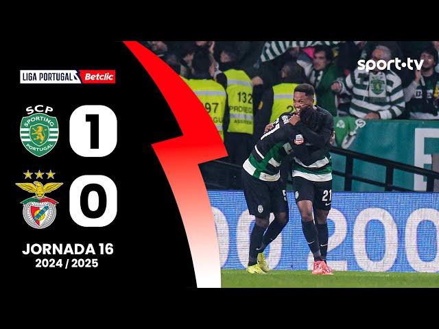 Resumo: Sporting 1-0 Benfica - Liga Portugal Betclic | sport tv