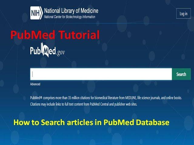 PubMed Tutorial  I  How to Search articles in PubMed Database I PubMed Search