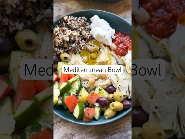 Mediterranean Bowls with Quinoa (Easy Mediterranean Diet Recipe!) #shorts