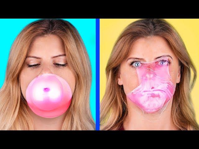 We Make Bubble Gum! / Bubble Gum Challenge!