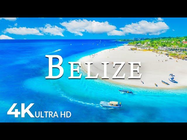 FLYING OVER BELIZE (4K UHD) - Soothing Music Along With Beautiful Nature Video - 4K Video ULTRA HD