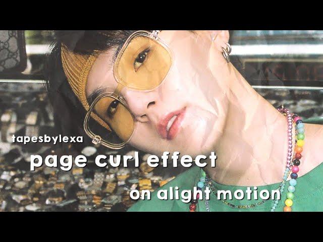 ae like page curl/turn on alight motion (advanced transition) || tapesbylexa