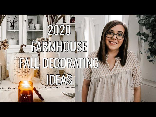 FARMHOUSE FALL DECOR HAUL | 2020 FALL DECORATING IDEAS | DECORATE #WITHME | HOUSE + HOLM