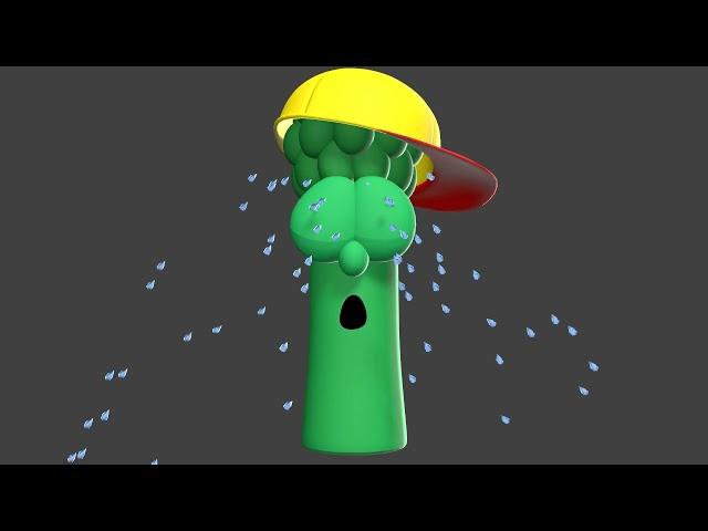 Junior Asparagus Crying (Particle system stuff)