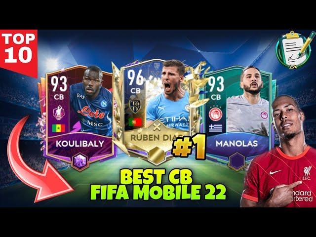 TOP 10!! BEST DEFENDER IN FIFA MOBILE 22 | WHO IS THE BEST CB  IN FIFA MOBILE 22 | FIFA MOBILE