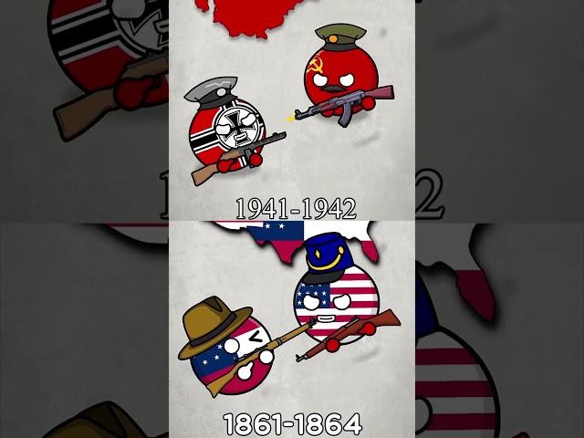 POV: Russia And USA #countryballs