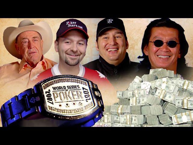 World Series of Poker Main Event 2007 |  Day 1 with Doyle, Hellmuth, Negreanu & Scotty #WSOP