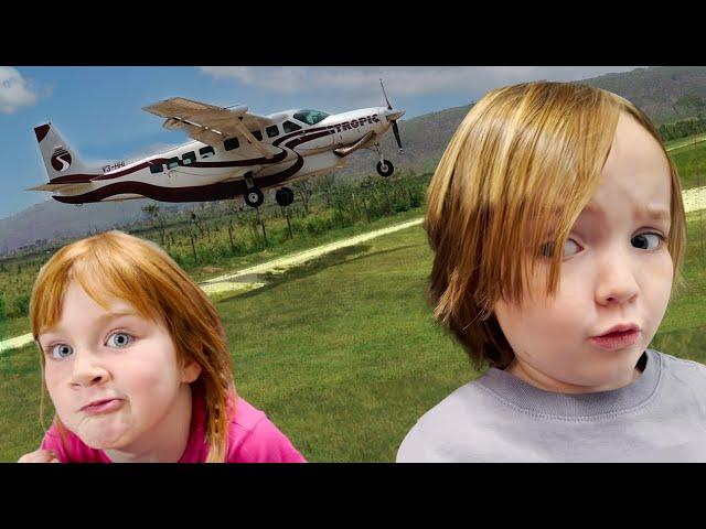 Adley & Niko ride 3 AiRPLANES!! surprise Family Trip with my Dad! Navey stays home to play with Alli