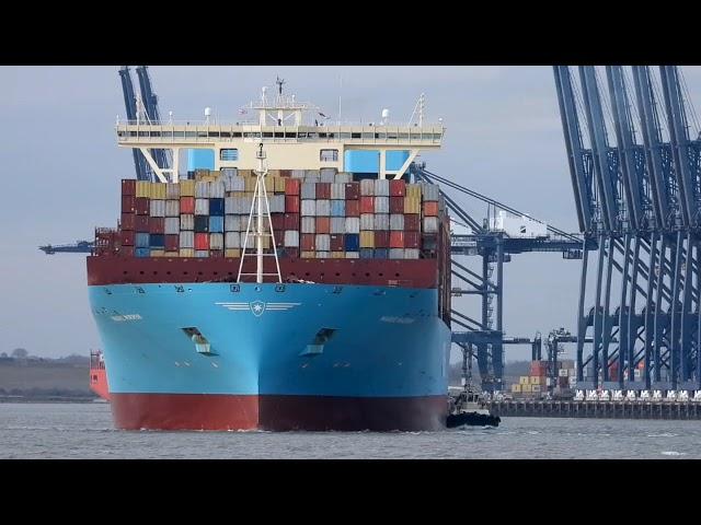 MARIE MAERSK OUTBOUND FROM TRINITY BERTH 6 FELIXSTOWE   SD 480p