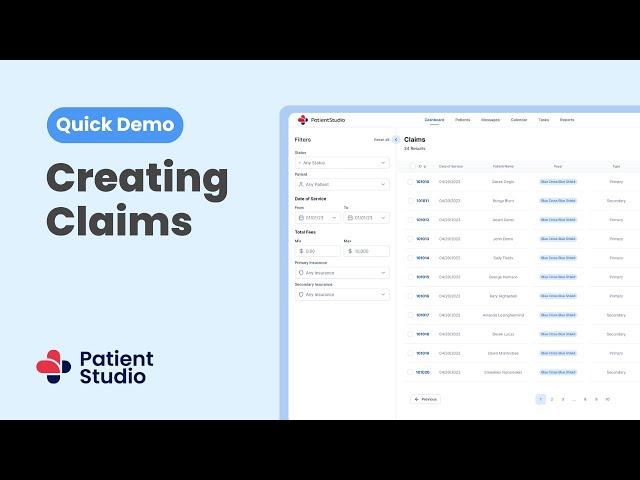How to Create Claims - Physical Therapy Billing